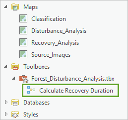 Modèle Calculate Recovery Duration (Calculer la durée de la récupération)