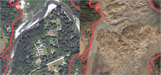 Zone où se trouvait la communauté de Steelhead Drive