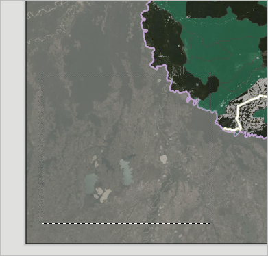 Tracez une fenêtre cartographique.