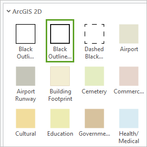 Choisissez le symbole Black Outline (Contour noir).