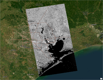 Couche Galveston_Bay_S1_GRD_TNR_CalB0_RTFG0_Dspk_GTC.crf sur la carte