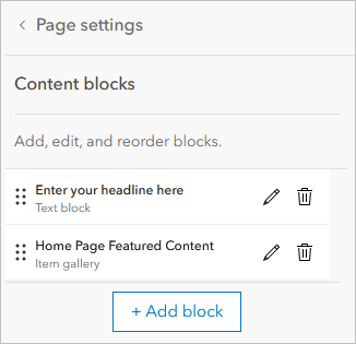 Réorganisez les blocs de contenu de telle sorte que le bloc de texte soit en haut.
