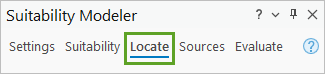 Onglet Locate (Localiser)
