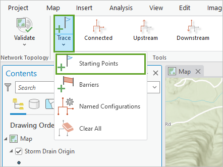 Option Starting Points (Points de départ)