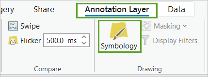 Symbologie ouverte dans la couche d’annotations