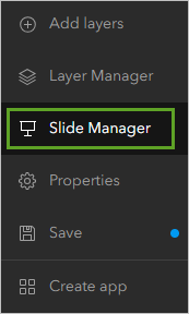 Bouton Slide Manager (Gestionnaire de diapositives)