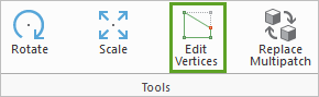 Outil Edit Vertices (Modifier des sommets)