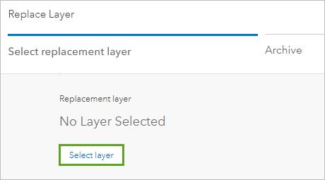 Bouton Select layer (Sélectionner la couche)