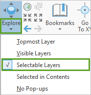 Sélectionnez l’option de menu Selectable Layers (Couches sélectionnables).