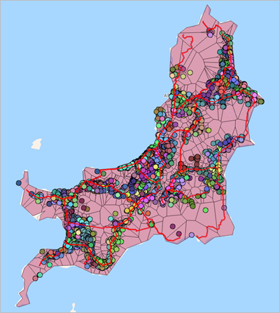 カリアク島のテリトリー