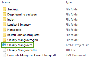 Classify Mangroves プロジェクト