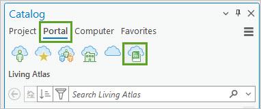 Living Atlas ボタン