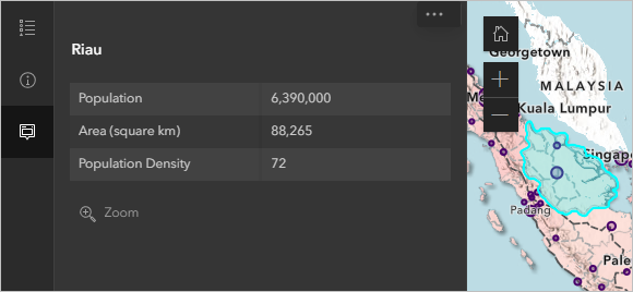 Riau 州のポップアップ情報