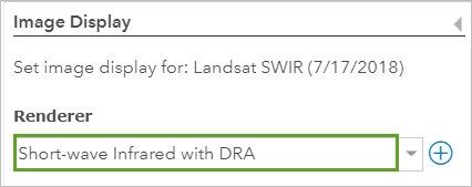 DRA を使用した短波赤外を選択