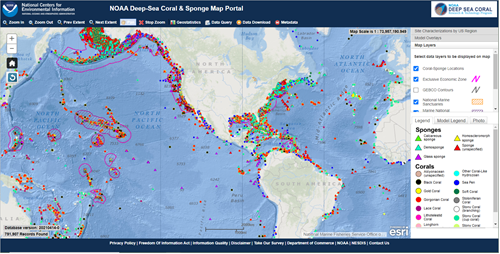 Noaa の深海珊瑚データベースの探索 Learn Arcgis