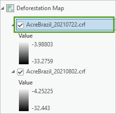 AcreBrazil_20210722.crf レイヤーを選択