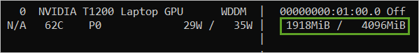 GPU メモリー使用量