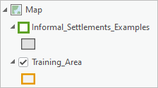 Informal_Settlements_Examples レイヤーがオフの状態
