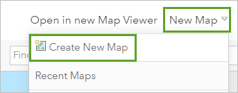 マップの新規作成オプション