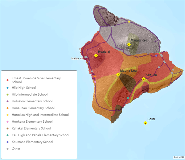 マップ上の緊急避難所ポイント