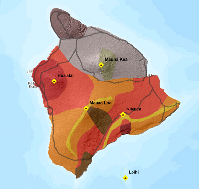 レイヤー プロパティ設定を行ったマップ
