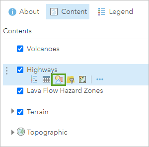 スタイルの変更ボタン
