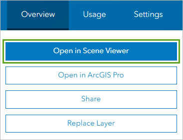 Scene Viewer で開くボタン