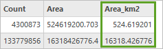 Area_km2 フィールド