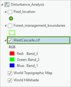 WestCascade.crf を選択します。