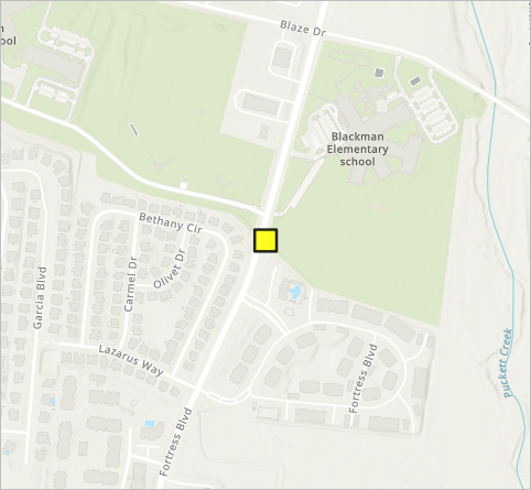 マップ上の Storm Drain レイヤー