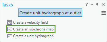 [Create an isochrone map] タスク