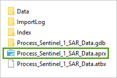 Process_Sentinel_1_SAR_Data.aprx ファイル