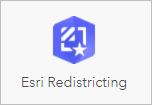 アプリ ランチャーの [Esri Redistricting] アプリ