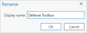 タブ名を「Defense Toolbox」に変更