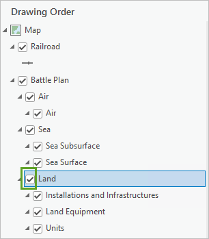 [Battle Plan] グループ レイヤー内の [Land] グループ レイヤー