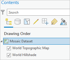 マップ名を「Mosaic Dataset」に変更