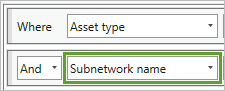 選択された Subnetwork name