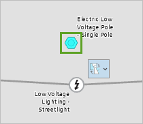 選択した電柱