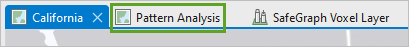 Pattern Analysis マップをアクティブ化します。