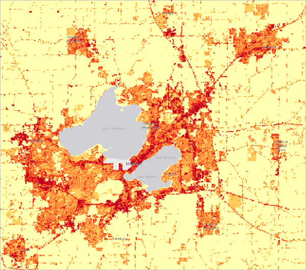 Анализ уровня тепла в городах при помощи кригинга