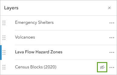 Кнопка Показать Census Blocks (2020)