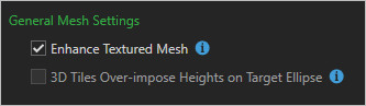 Опция Улучшить текстурированную модель Mesh