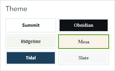 Выбрана тема Mesa