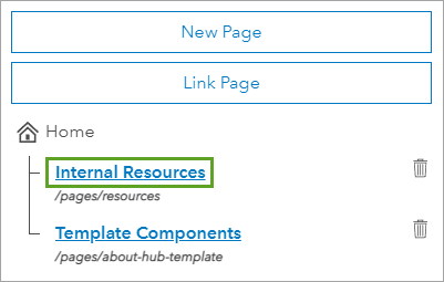 Ссылка на Internal Resources