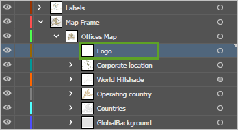 Слой Logo внутри слоя Offices Map