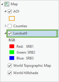 Слой Landsat9 переименован