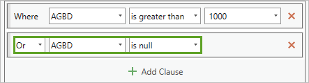 Выражение Или AGBD is null