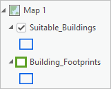 Слой Building_Footprints отключен