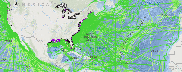 Карта Bathymetric Data Viewer