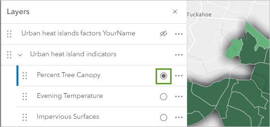 Слой Percent Tree Canopy выбран в составном слое